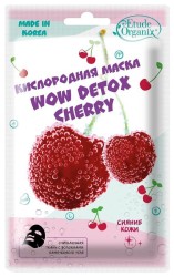 Маска для лица, Etude Organix (Этюд Органикс) 25 г Вау детокс вишня кислородная