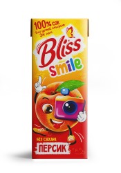Сок Bliss Smile персик без сахара для детей старше 3 лет 200 мл тетрапак
