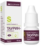 Таурин-СОЛОфарм, капли глазные 4% 10 мл 1 шт флакон-капельница