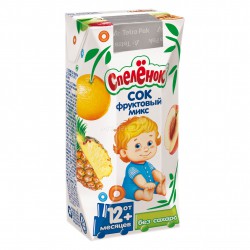 Сок Спеленок фруктовый микс с мякотью без сахара с 12 мес. 200 мл