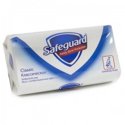 Мыло, Safeguard (Сейфгард) 100 г классическое белое