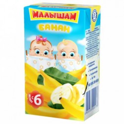 Сок Фрутоняня Малышам банан с мякотью нектар с 6 мес 200 мл