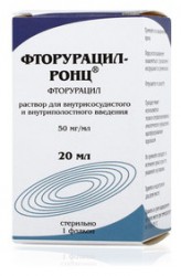 Фторурацил-РОНЦ, р-р для в/сосуд. и в/полостн. введ. 50 мг/мл 20 мл №1 флаконы