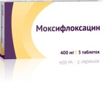 Моксифлоксацин, табл. п/о пленочной 400 мг №5