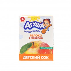 Сок Агуша яблоко с мякотью с 4 мес 200 мл